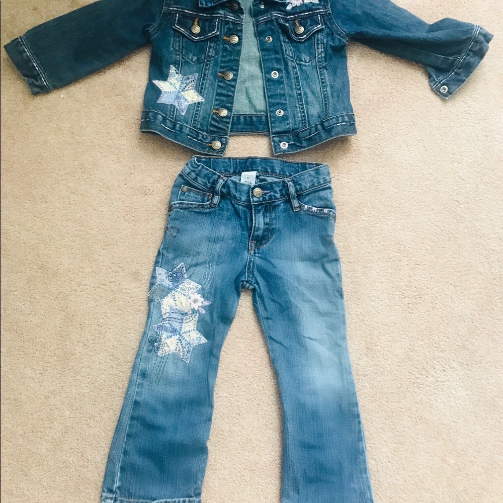 Kids gap jeans jacket AND pants